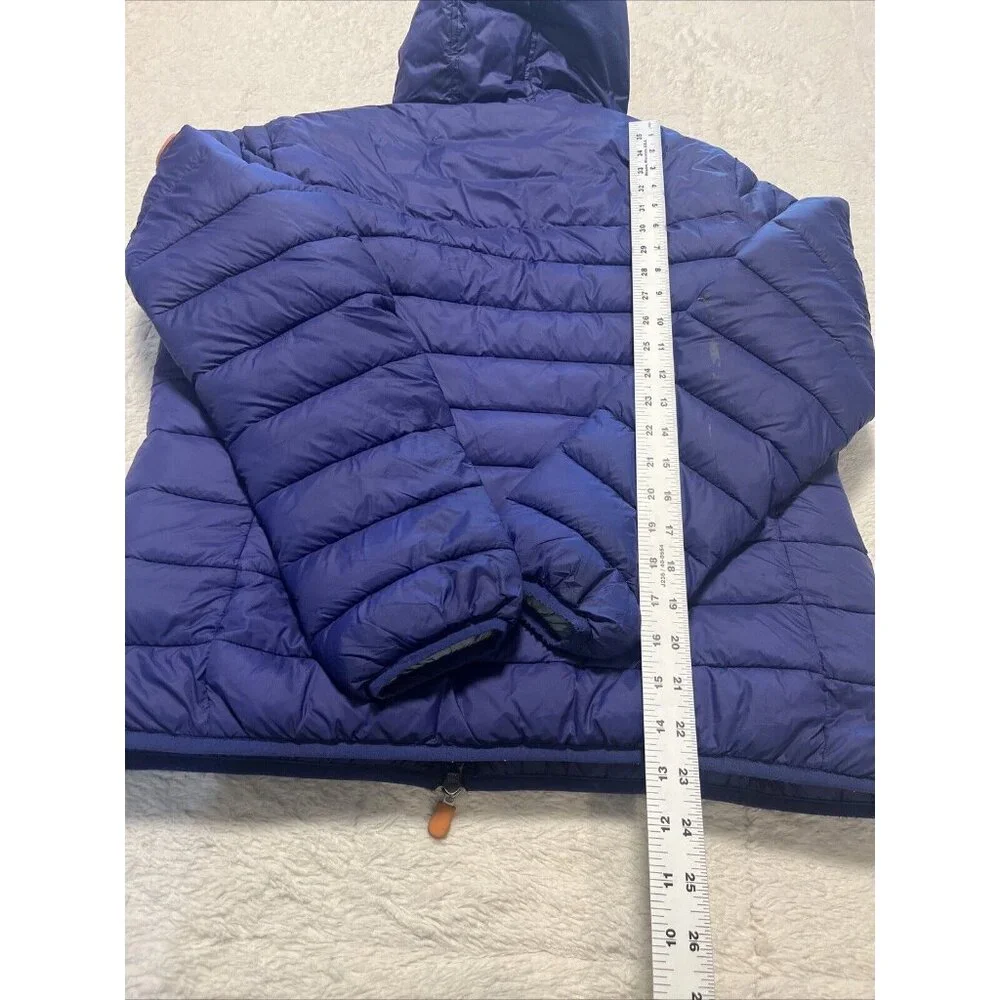 Save the Duck "Lucas" Nylon Puffer Jacket Blue Size 3-L Younth - Picture 13 of 14